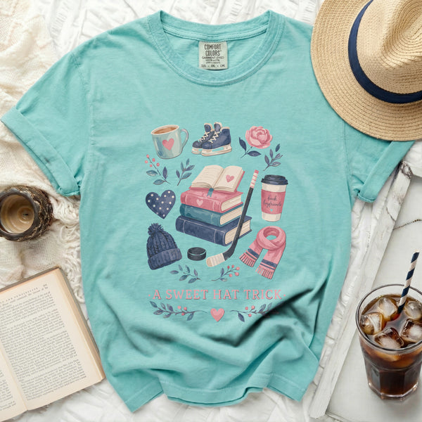 A Sweet Hat Trick Fan Tee in Island Reef