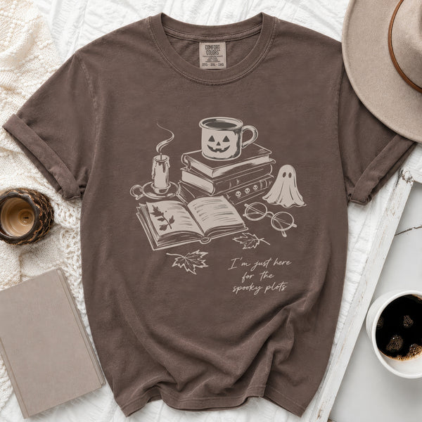 Spooky Plots Tee in Espresso