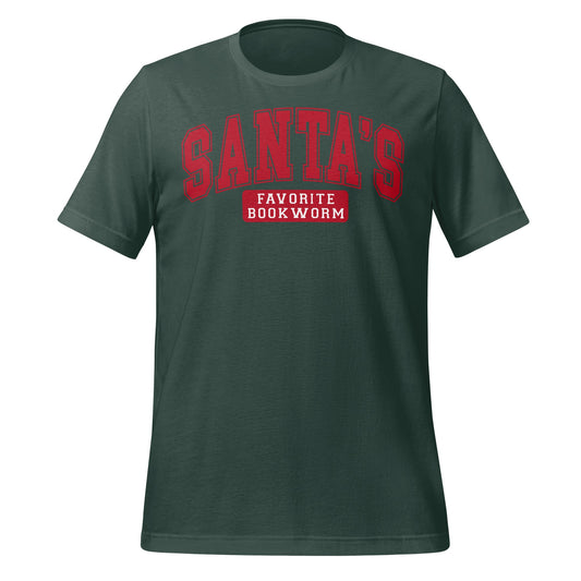 Santa's Favorite Bookworm Graphic Shirt