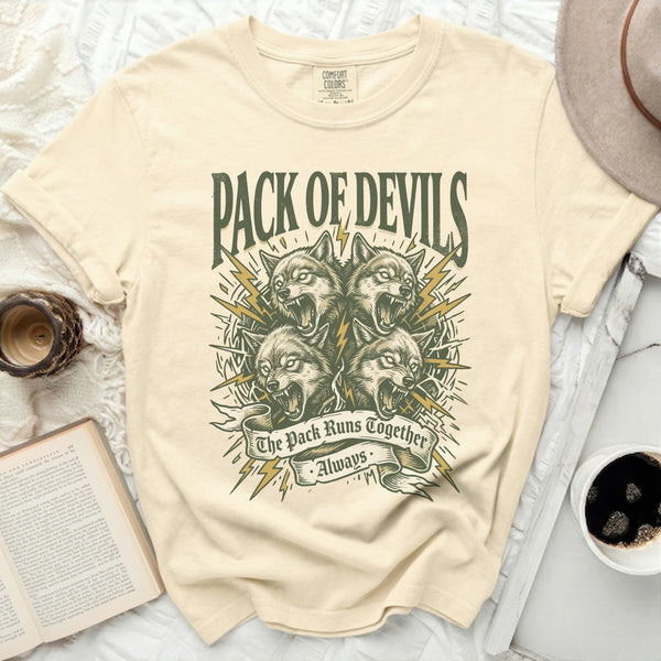 Pack of Devils Tee in Ivory