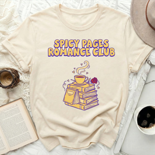Spicy Pages Tee in Natural