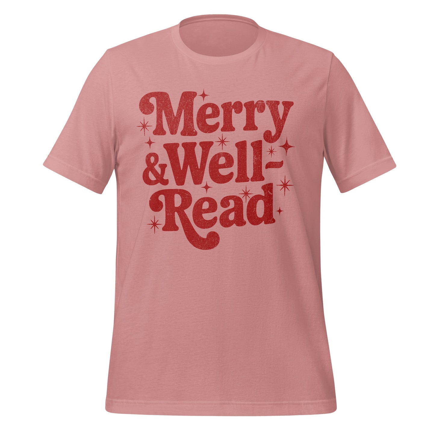 Merry and Well-Read Graphic T-shirt