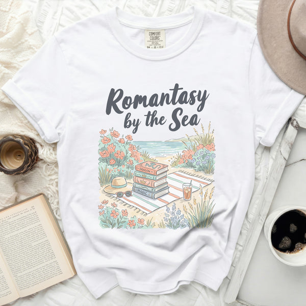 Romantasy by the Sea Tee in White