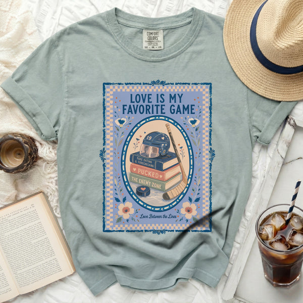 Love Is My Favorite Game Tee in Bay