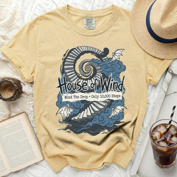 House of Wind Steps Spiral Staircase Tee in Butter