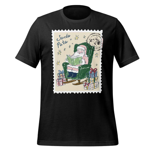 Vintage Santa Claus Stamp Design Christmas T-Shirt
