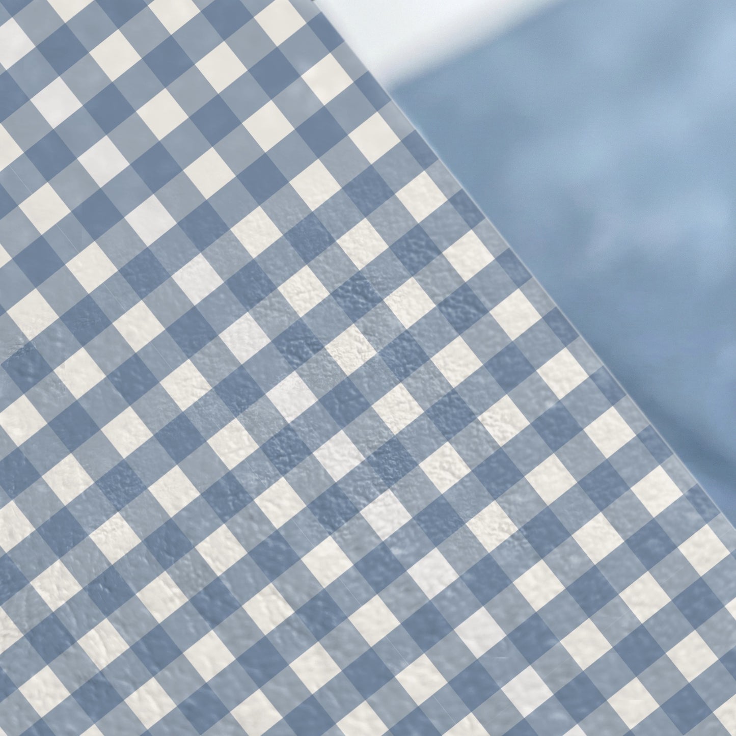 Blue and White Checkered Pattern Home Decor Product