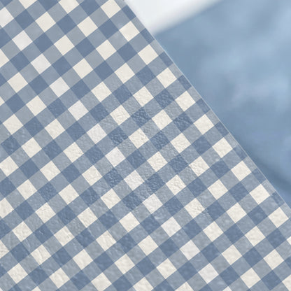 Blue and White Checkered Pattern Home Decor Product
