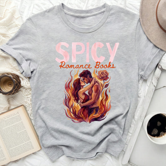 Spicy Romance Books Graphic Tee for Fans