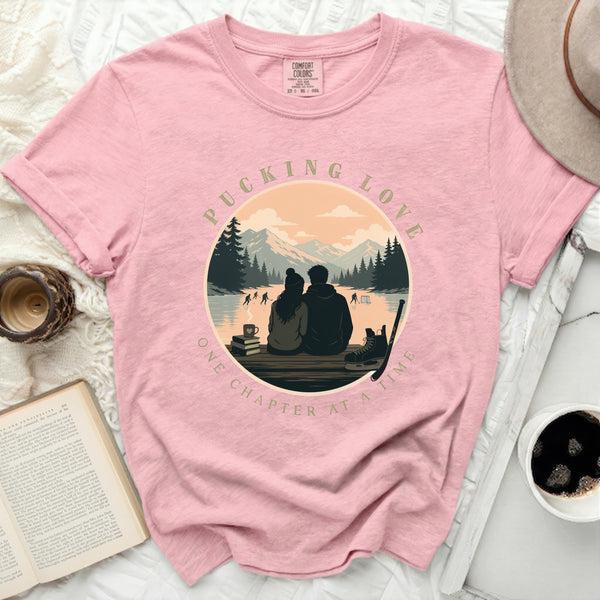 Pucking Love Cozy Chapters Tee in Blossom