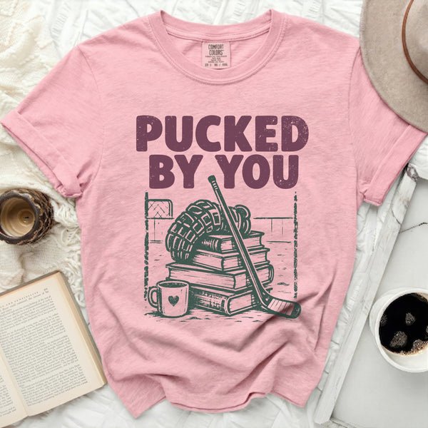 Pucked By You Hockey Scholar Tee in Blossom