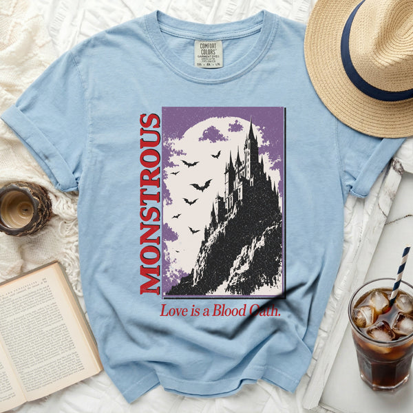 Monstrous Blood Oath Tee in Chambray