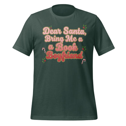 Dear Santa Bring Me a Book Boyfriend T-shirt