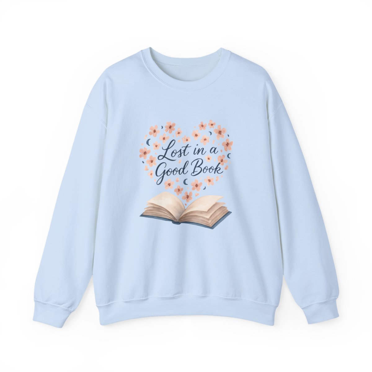 Lost in a Good Book Reading Graphic Sweatshirt