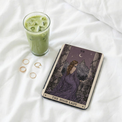 Tarot card "The High Lady" with roman numeral VII and a moon symbol.