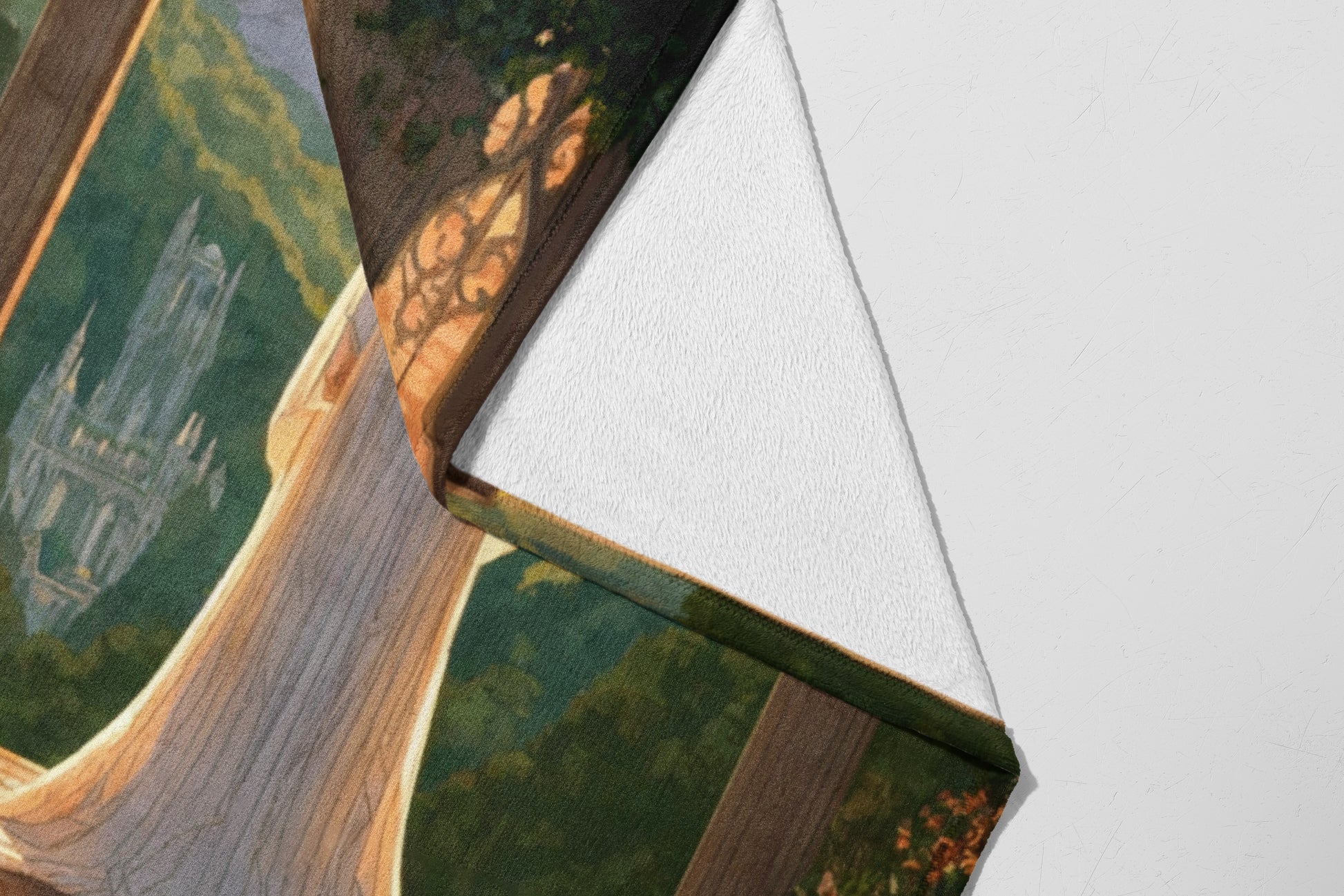 Enchanting Forest Castle Fantasy Scene Wall Art