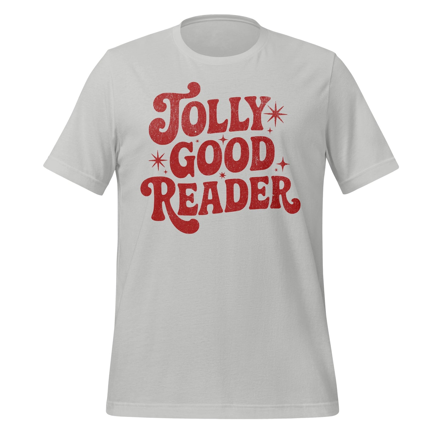 Jolly Good Reader Graphic T-Shirt for Book Lovers