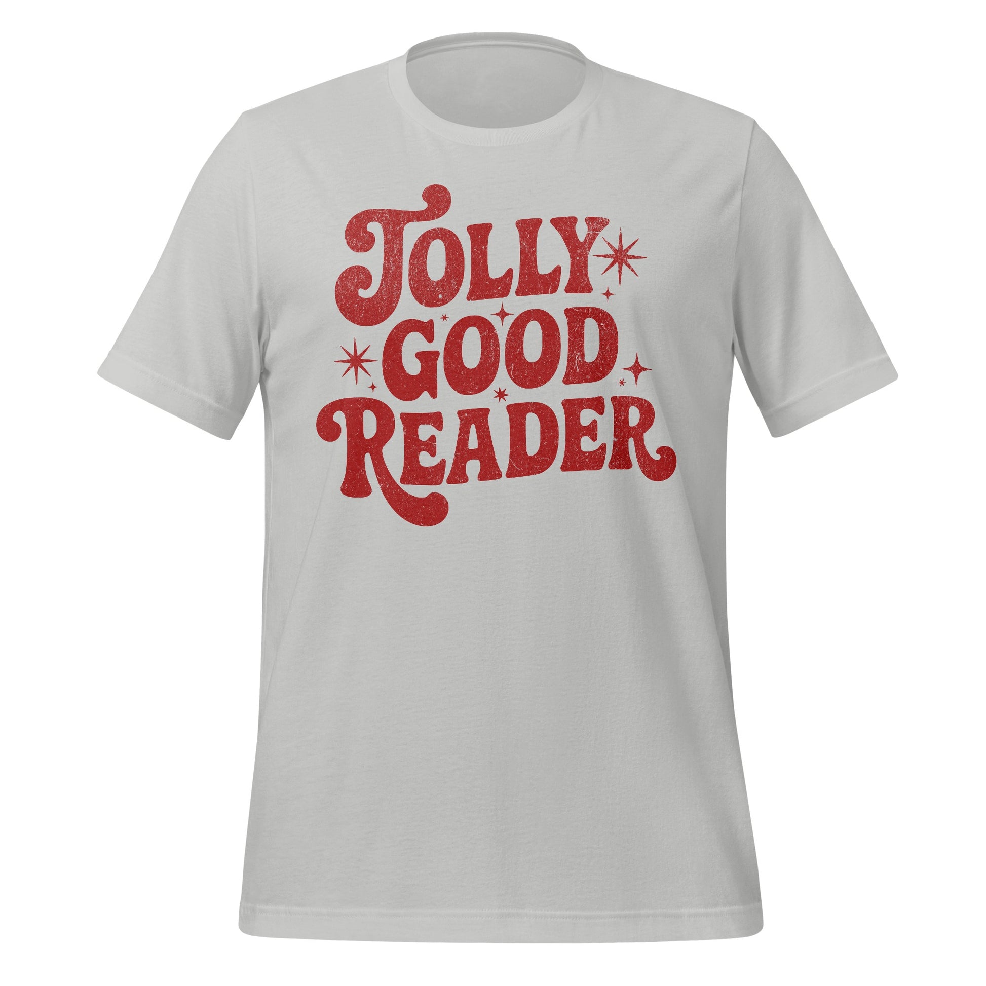 Jolly Good Reader Graphic T-Shirt for Book Lovers