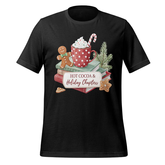Hot Cocoa and Holiday Chapters Festive Graphic Tee