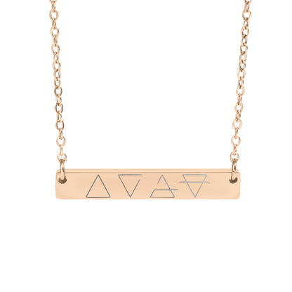 Minimalist Geometric Design Bar Necklace for Stylish Look