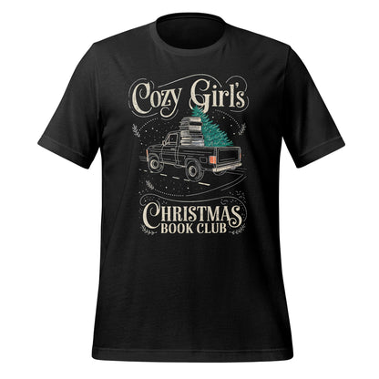Cozy Girl's Christmas Book Club T-shirt