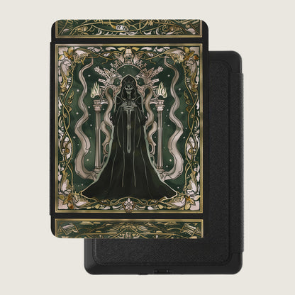 Dark Hooded Skeleton Mystic Green Gold Ornate Art product type