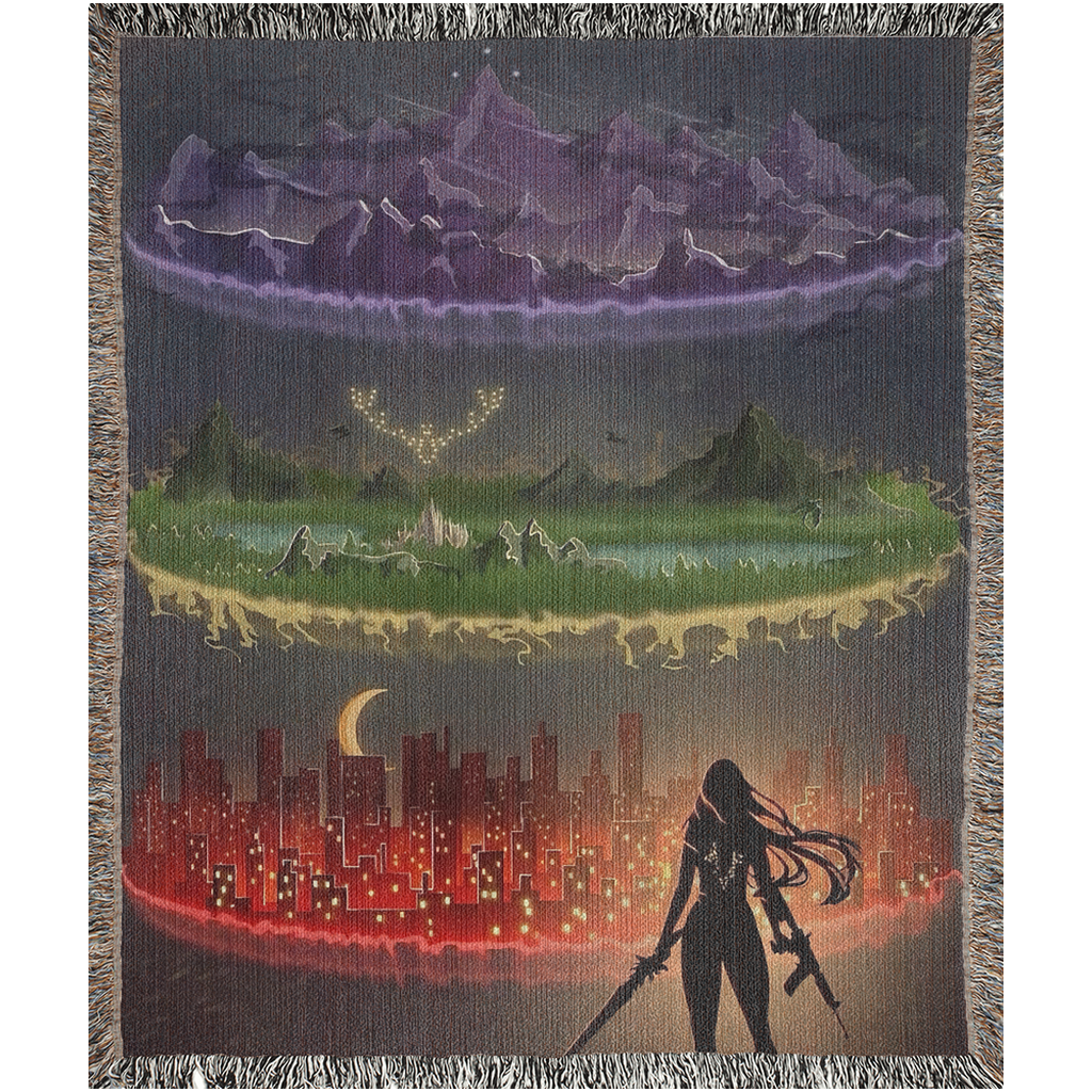 🌌 SJM Universe Woven Tapestry Blanket | ACOTAR, Throne of Glass & Crescent City 🗡️