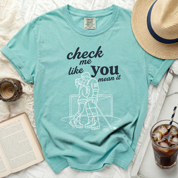 Check Me Like You Mean It Tee in Island Reef