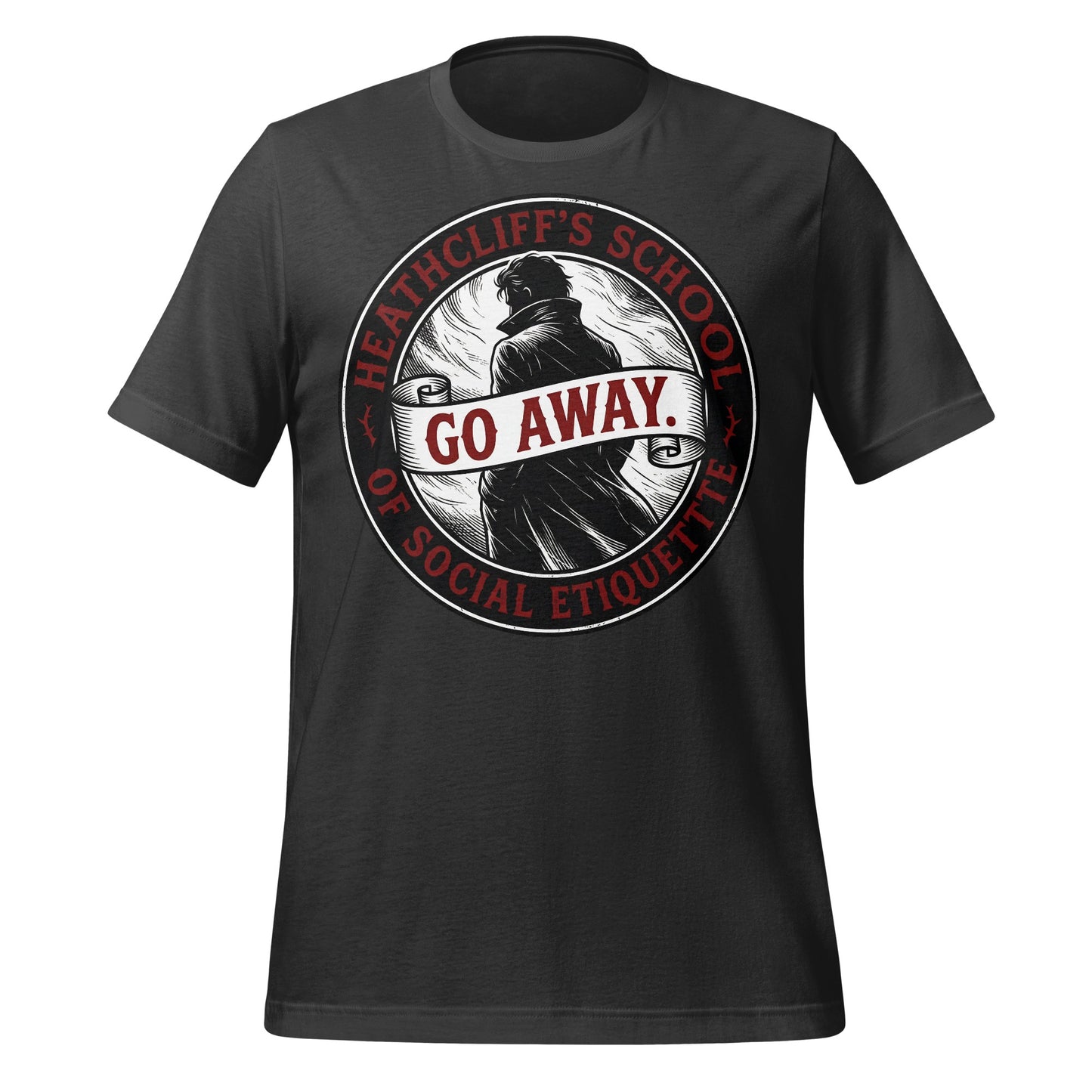 Heathcliff's School of Social Etiquette Go Away T-Shirt