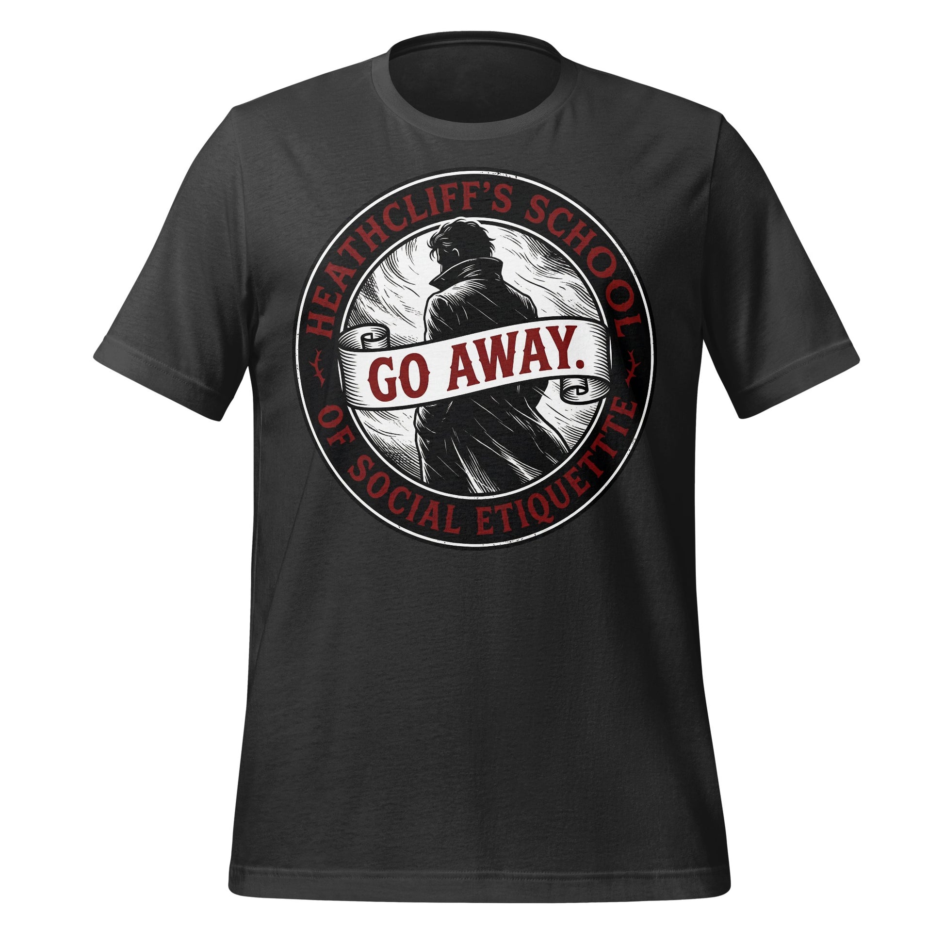 Heathcliff's School of Social Etiquette Go Away T-Shirt