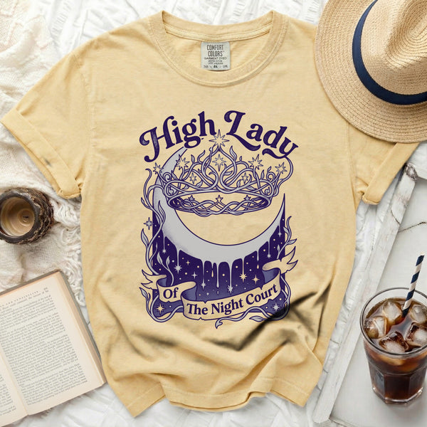 Night Court High Lady Tee in Butter