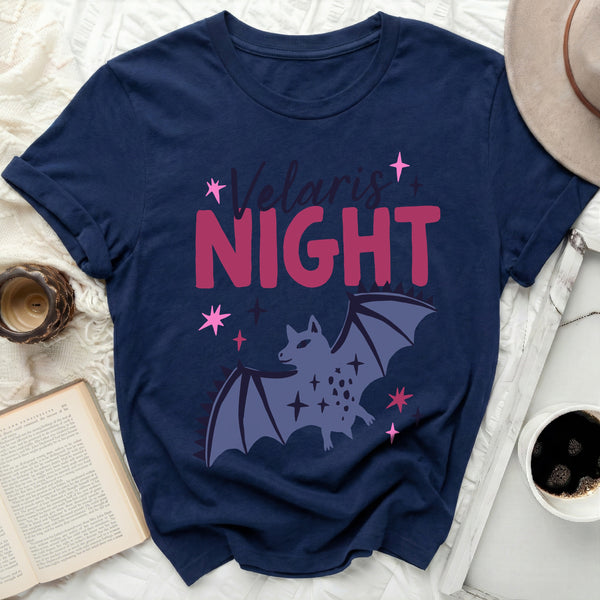 Velaris Night Bat Tee in Navy