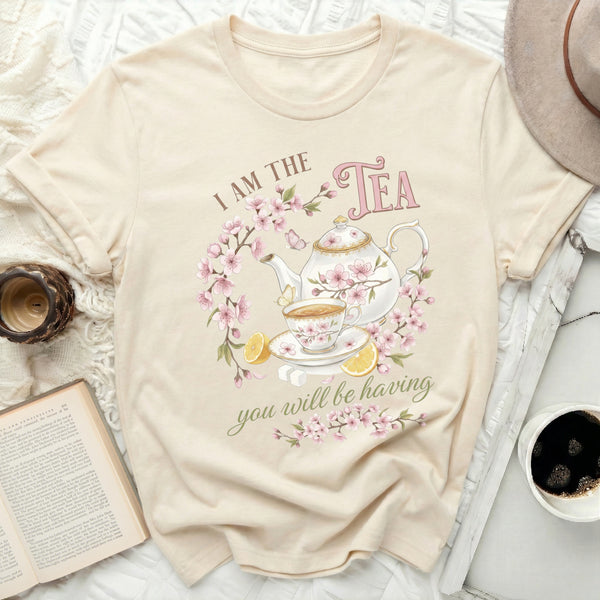 I Am The Tea Tee in Natural