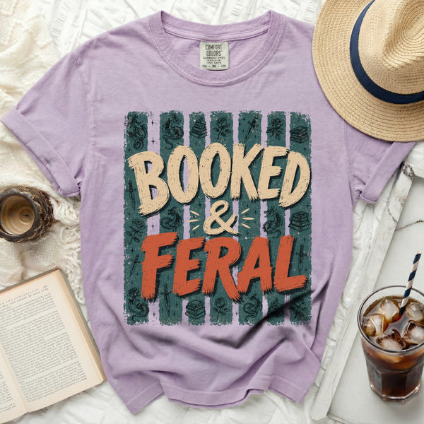 Booked Feral Tee in Orchid