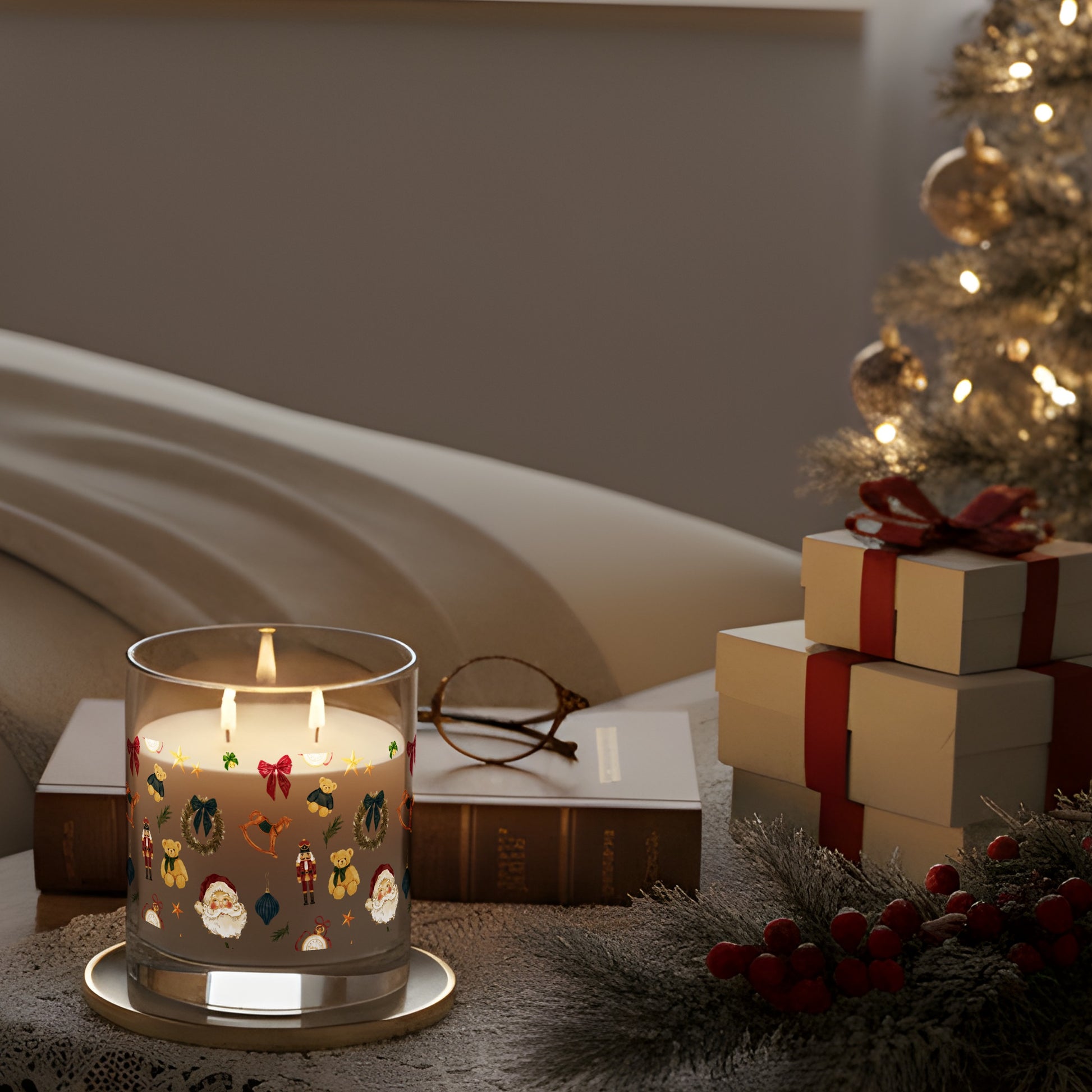 Festive Holiday Scented Candle Perfect for Celebrations