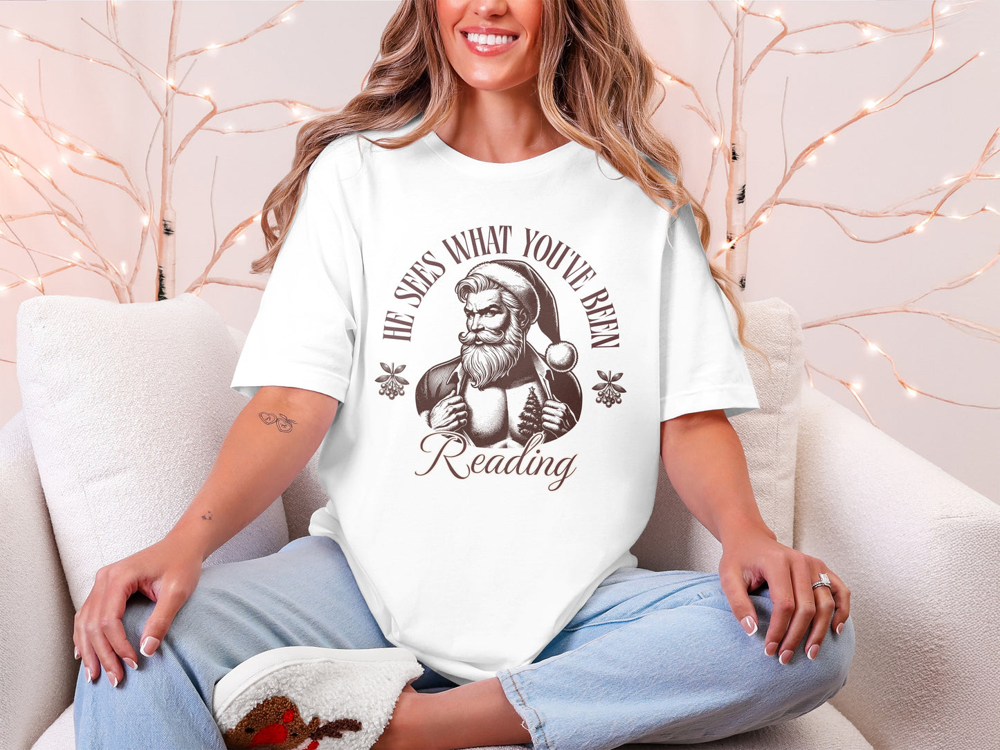 He Sees What You've Been Reading T-shirt
