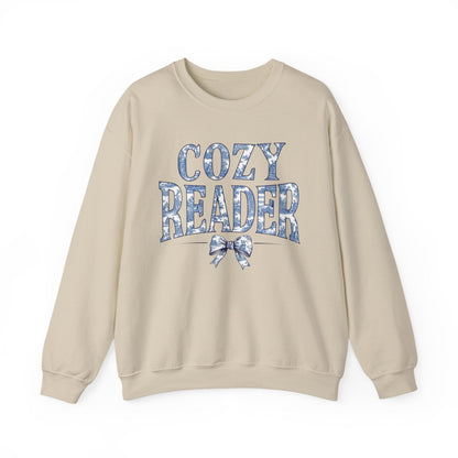Cozy Reader Graphic Sweatshirt Fashionable Tops