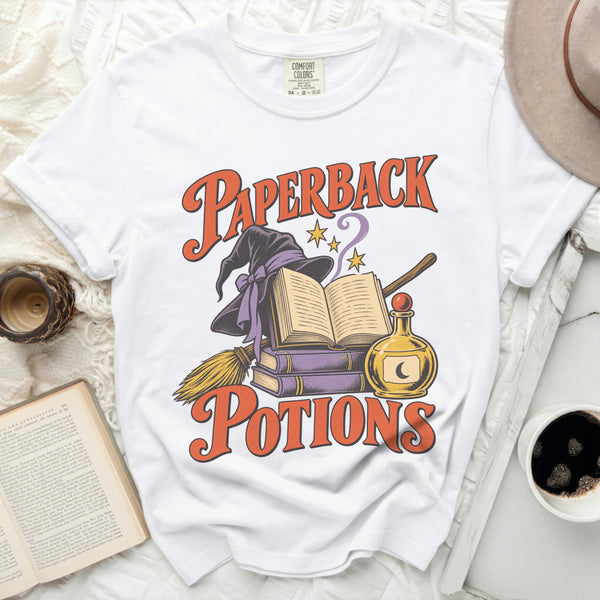 Paperback Potions Tee in White