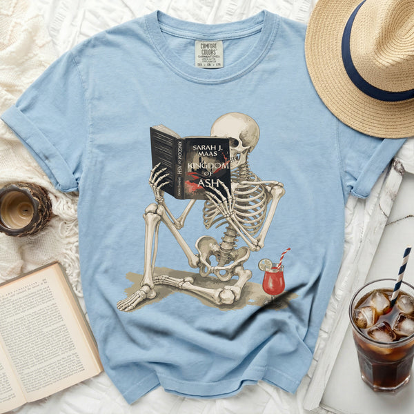 Kingdom of Ash Skeleton Tee in Chambray