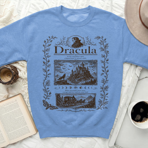 Dracula Lore Sweatshirt in Carolina Blue