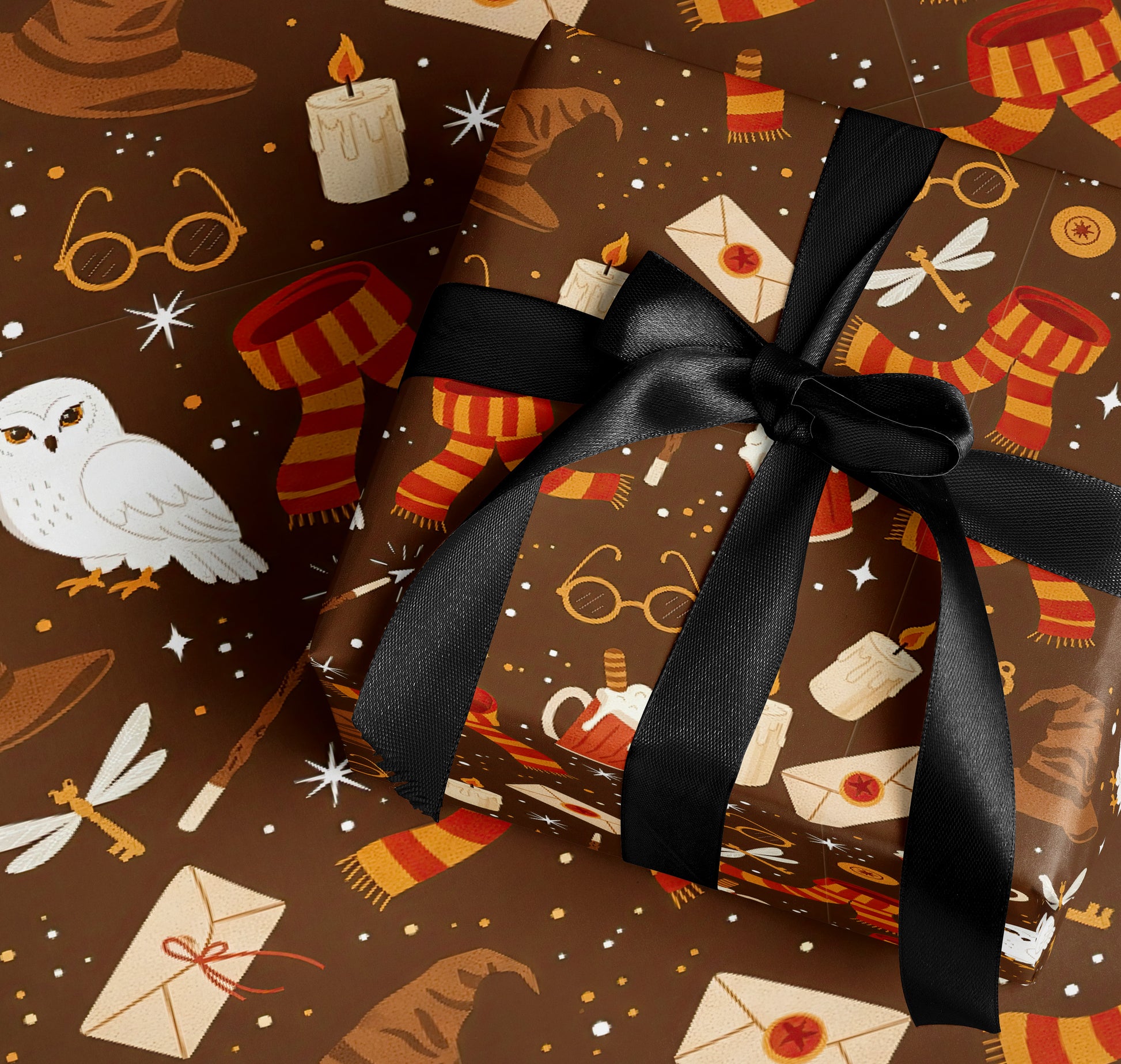 Magic Themed Gift Wrapping Paper for Special Occasions