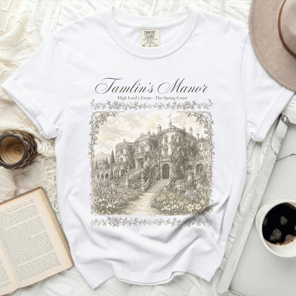 Tamlin's Manor Tee in White