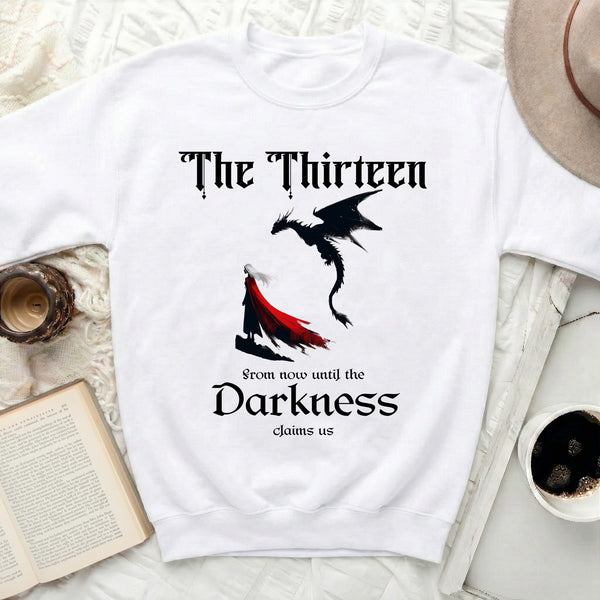Darkness Claims Us Sweatshirt in White