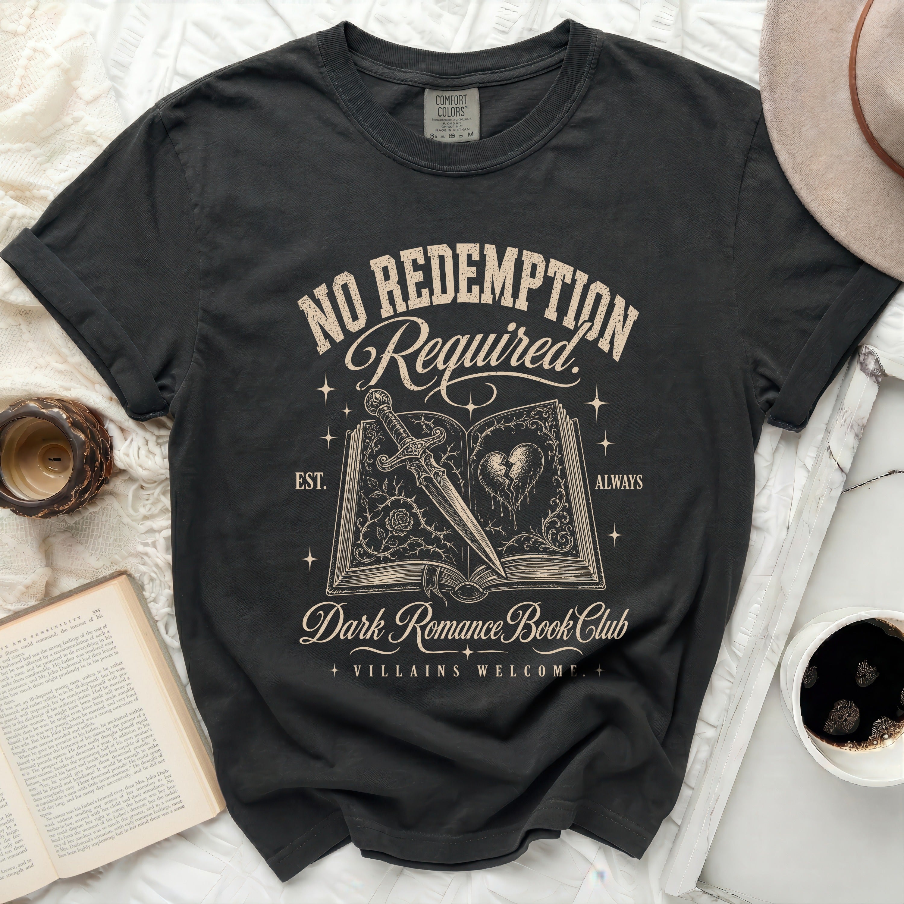 Black t-shirt with 