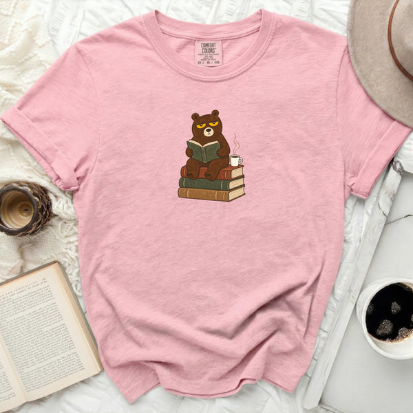 Grumpy Reader Tee in Blossom