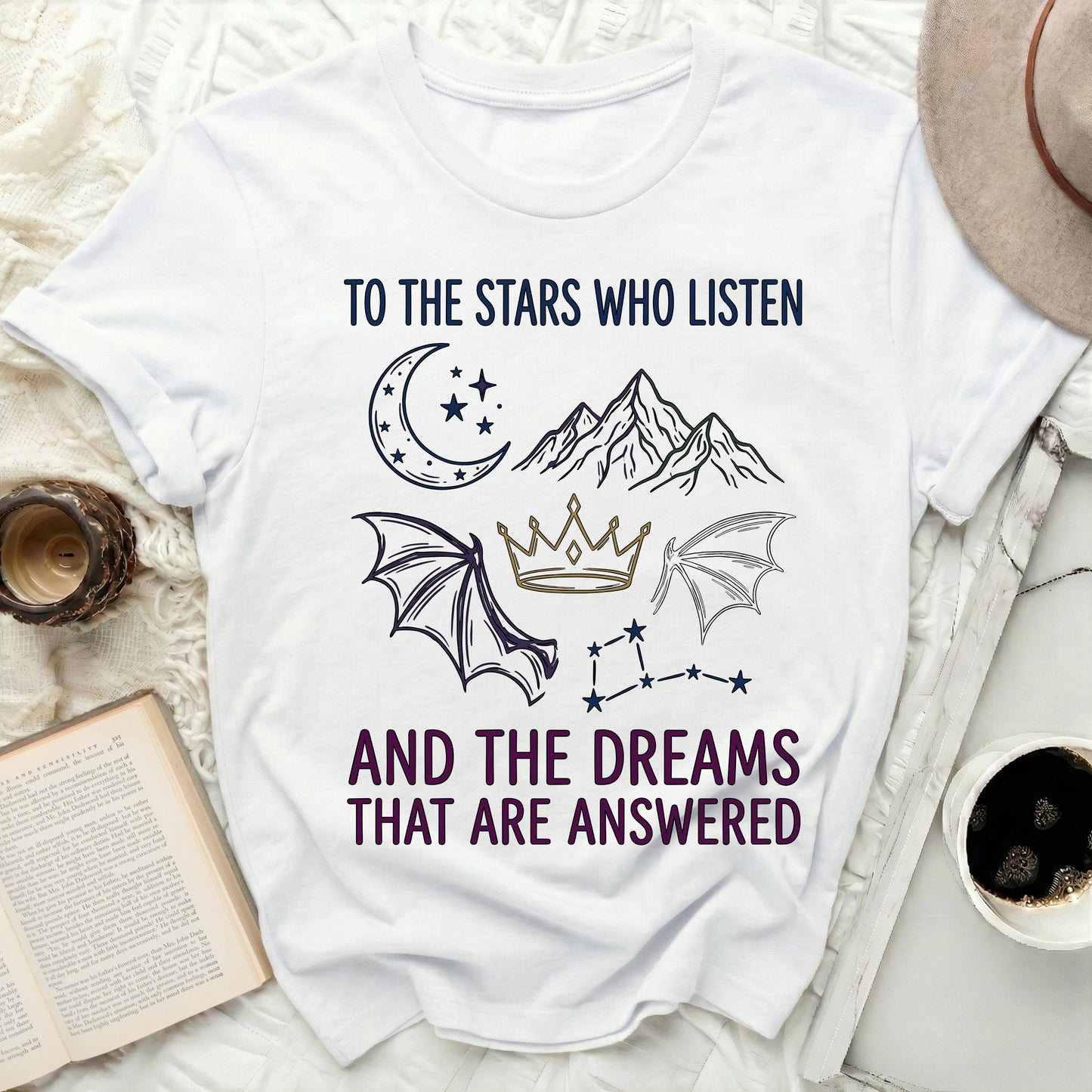 Stars Who Listen Dreams Answered Mystical Magic product type
Moon
Stars
Mountains
Wings
Crown
Constellation
Fantasy
Mystical
Celestial
Magic
Quote
Listen
Dreams
Answered
Inspirational
Aesthetic
Mythical
Spiritual
Unique Design
Graphic Tee