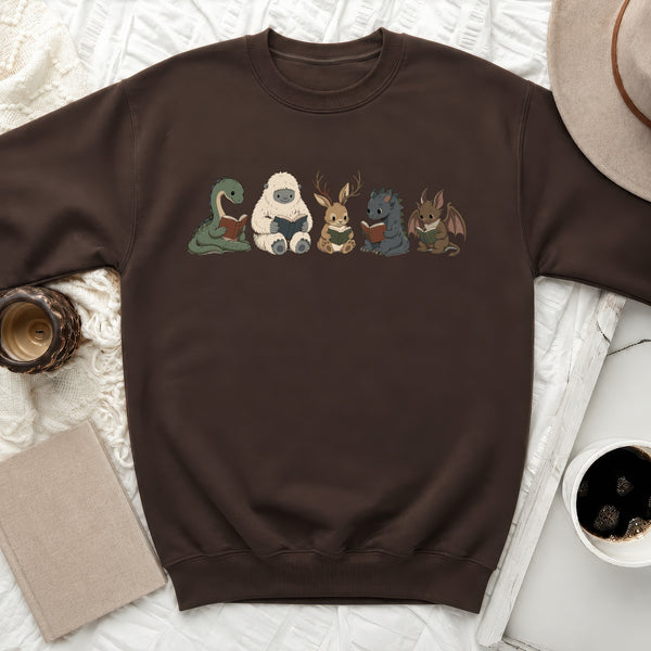 Enchanted Readers Sweatshirt in Dark Chocolate