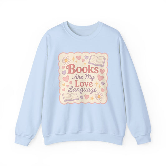 Books Are My Love Language Graphic Sweater