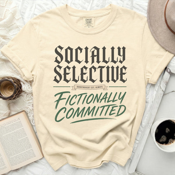 Socially Selective Tee in Ivory