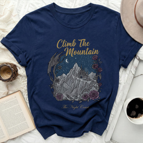 Gothic Rose Night Court Tee in Navy